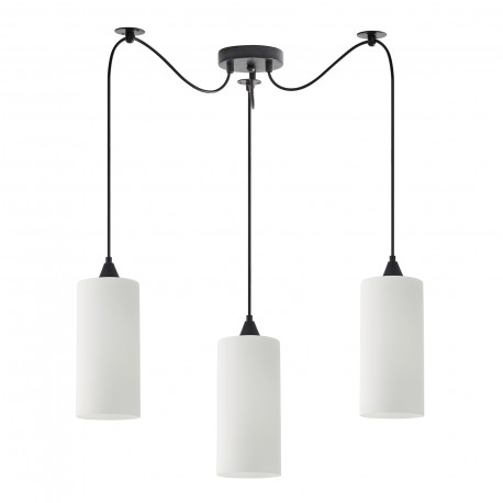 77-9001 SE21-BL-4-BL3-GL3 ADEPT TUBE  Pendant White Glass+