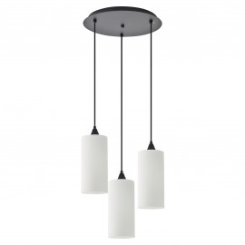 77-9002 SE21-BL-4-3BL-GL3 ADEPT TUBE Pendant White Glass+