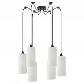 77-9004 SE21-BL-4-BL6-GL3 ADEPT TUBE  Pendant White Glass+