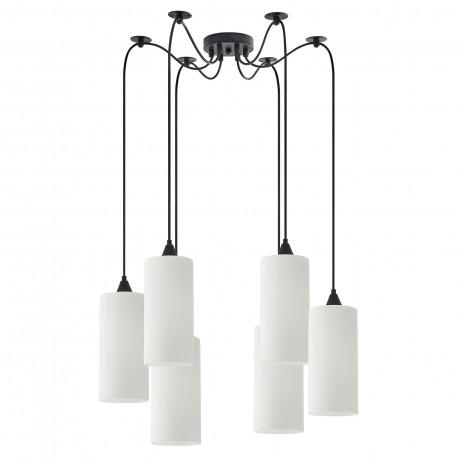 77-9004 SE21-BL-4-BL6-GL3 ADEPT TUBE  Pendant White Glass+