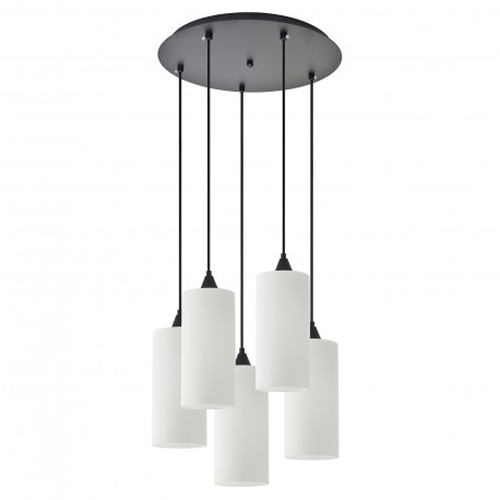 77-9005 SE21-BL-4-5BL-GL3 ADEPT TUBE  Pendant White Glass+
