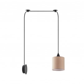 77-9006 SE21-BL-B10-BL1W-SH3 ADEPT PENDANT Brown Fabric Wall Lamp+