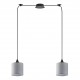 77-9013 SE21-BL-B10-BL2-SH2 ADEPT PENDANT Grey Shade Pendant +
