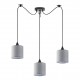 77-9016 SE21-BL-B10-BL3-SH2 ADEPT PENDANT Grey Shade Pendanr+