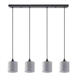 77-9022 SE21-BL-B10-4BL-SH2 ADEPT PENDAT Grey Shade Pendant+