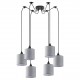 77-9025 SE21-BL-B10-BL6-SH2 ADEPT PENDANT Grey Shade Pendant +