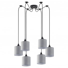 77-9025 SE21-BL-B10-BL6-SH2 ADEPT PENDANT Grey Shade Pendant +