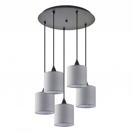 77-9028 SE21-BL-B10-BL5-SH2 ADEPT PENDANT Grey Shade Pendant+