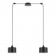 77-9036 SE21-BL-B10-BL2-MS1 ADEPT PENDANT Black Metal Shade +