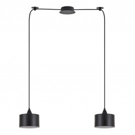 77-9036 SE21-BL-B10-BL2-MS1 ADEPT PENDANT Black Metal Shade +