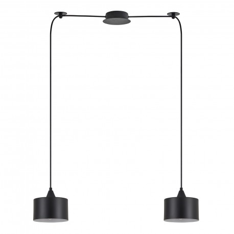 77-9036 SE21-BL-B10-BL2-MS1 ADEPT PENDANT Black Metal Shade +