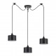 77-9038 SE21-BL-B10-BL3-MS1 ADEPT PENDANT Black Metal Shade+