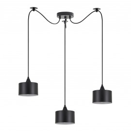 77-9038 SE21-BL-B10-BL3-MS1 ADEPT PENDANT Black Metal Shade+