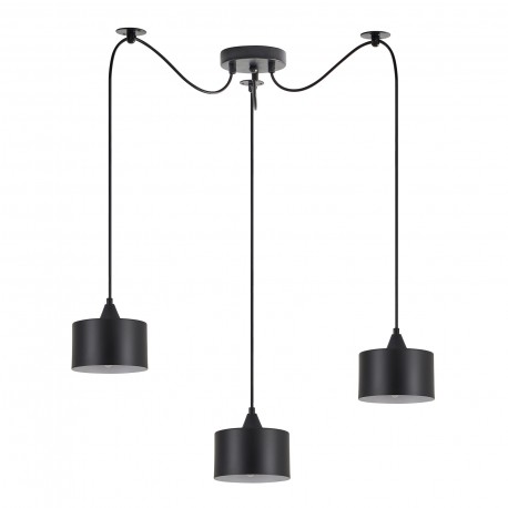 77-9038 SE21-BL-B10-BL3-MS1 ADEPT PENDANT Black Metal Shade+