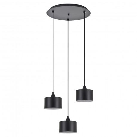 77-9039 SE21-BL-B10-3BL-MS1 ADEPT PENDANT Black Metal Shade +