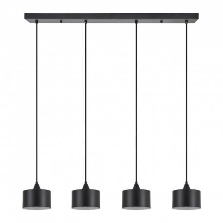 77-9040 SE21-BL-B10-4BL-MS1 ADEPT PENDANT Black Metal Shade+