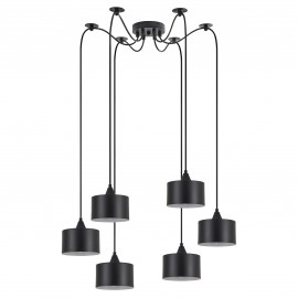 77-9041 SE21-BL-B10-BL6-MS1 ADEPT PENDANT Black Metal Shade+