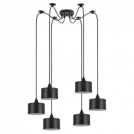 77-9041 SE21-BL-B10-BL6-MS1 ADEPT PENDANT Black Metal Shade+