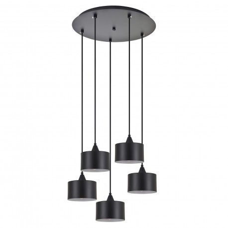 77-9042 SE21-BL-B10-BL5-MS1 ADEPT PENDANT Black Metal Shade +