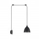 77-9043 SE21-BL-B10-BL1W-MS2 ADEPT PENDANT Black Metal Shade +
