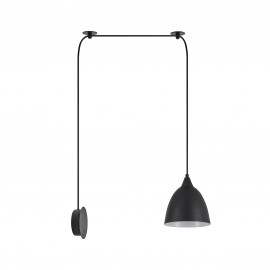 77-9043 SE21-BL-B10-BL1W-MS2 ADEPT PENDANT Black Metal Shade +