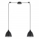 77-9044 SE21-BL-B10-BL2-MS2 ADEPT PENDAT Black Metal Shade +