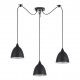 77-9046 SE21-BL-B10-BL3-MS2 ADEPT PENDANT Black Metal Shade +