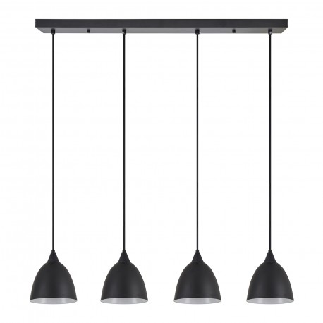 77-9048 SE21-BL-B10-4BL-MS2 ADEPT PENDANT Black Metal Shade +