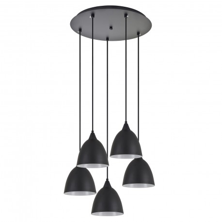 77-9050 SE21-BL-B10-5BL-MS2 ADEPT PENDANT Black Metal Shade +