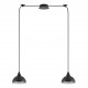 77-9052 SE21-BL-B10-BL2-MS3 ADEPT PENDANT Black Metal Shade +