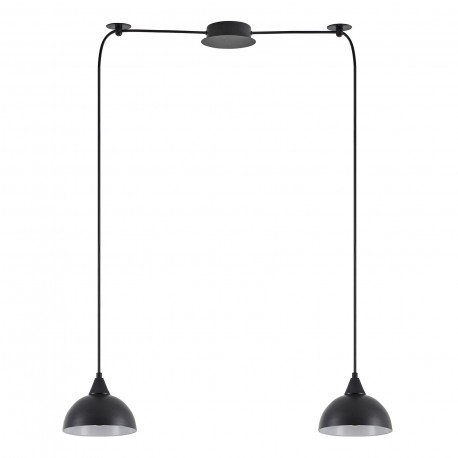 77-9052 SE21-BL-B10-BL2-MS3 ADEPT PENDANT Black Metal Shade +