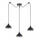 77-9054 SE21-BL-B10-BL3-MS3 ADEPT PENDANT Black Metal Shade +