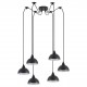 77-9057 SE21-BL-B10-BL6-MS3 ADEPT PENDANT Black Metal Shade+