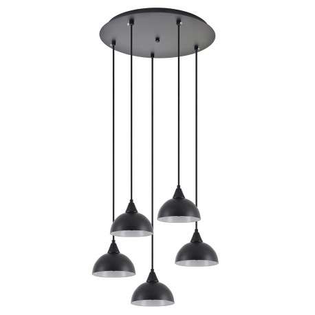 77-9058 SE21-BL-B10-5BL-MS3 ADEPT PENDANT Black Metal Shade +