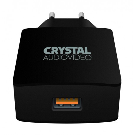 381209 CRYSTAL AUDIO QP-3 QC3.0 port 3.65-6.5V 3A 6.5-9V 2A 9-12V 1.5A Single USB Wall Charger