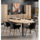 0021.GM87 Faro τραπέζι meeting τύπου -barrel- 200x100x76εκ. Blond Oak / Black  Blond Oak / Black  200x100εκ. Ύψος : 76εκ.