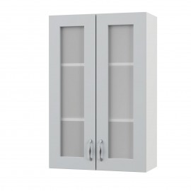GR-101-00192 Modest Πάνω Ντουλάπ-Βιτρίνα Γκρι 60x30x92εκ