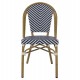 ΚΑΡΕΚΛΑ BAMBOO LOOK ΜΠΛΕ-ΛΕΥΚΟ HM5860.01 46x56x88 εκ.