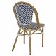 ΚΑΡΕΚΛΑ BAMBOO LOOK ΜΠΛΕ-ΛΕΥΚΟ HM5860.01 46x56x88 εκ.