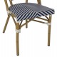 ΚΑΡΕΚΛΑ BAMBOO LOOK ΜΠΛΕ-ΛΕΥΚΟ HM5860.01 46x56x88 εκ.