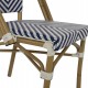 ΚΑΡΕΚΛΑ BAMBOO LOOK ΜΠΛΕ-ΛΕΥΚΟ HM5860.01 46x56x88 εκ.