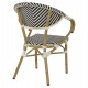 ΠΟΛΥΘΡΟΝΑ BAMBOO LOOK HM5861.01 ΜΑΥΡΟ-ΛΕΥΚΟ 59x56x82 εκ.