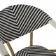 ΠΟΛΥΘΡΟΝΑ BAMBOO LOOK HM5861.01 ΜΑΥΡΟ-ΛΕΥΚΟ 59x56x82 εκ.