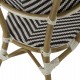 ΠΟΛΥΘΡΟΝΑ BAMBOO LOOK HM5861.01 ΜΑΥΡΟ-ΛΕΥΚΟ 59x56x82 εκ.
