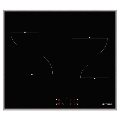 Pyramis PHC61410IFB Κεραμική Εστία Αυτόνομη Inox με Λειτουργία Κλειδώματος 58x51εκ.(174020040) ΕΛΛΗΝΙΚΗΣ ΚΑΤΑΣΚΕΥΗΣ