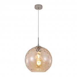 4039-A-Amber InLight Κρεμαστό φωτιστικό από μελί γυαλί 1XE27 D:30cm (4039-A-Amber)