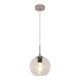 4039-B-Transparent InLight Κρεμαστό φωτιστικό από διάφανο γυαλί 1XE27 D:18cm (4039-B-Transparent)