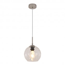 4039-B-Transparent InLight Κρεμαστό φωτιστικό από διάφανο γυαλί 1XE27 D:18cm (4039-B-Transparent)