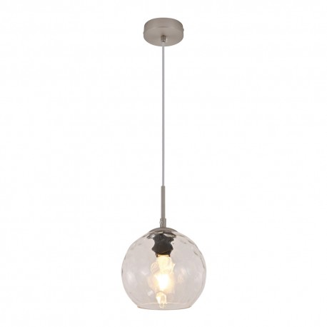 4039-B-Transparent InLight Κρεμαστό φωτιστικό από διάφανο γυαλί 1XE27 D:18cm (4039-B-Transparent)