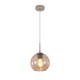 4039-B-Amber InLight Κρεμαστό φωτιστικό από μελί γυαλί 1XE27 D:18cm (4039-B-Amber)